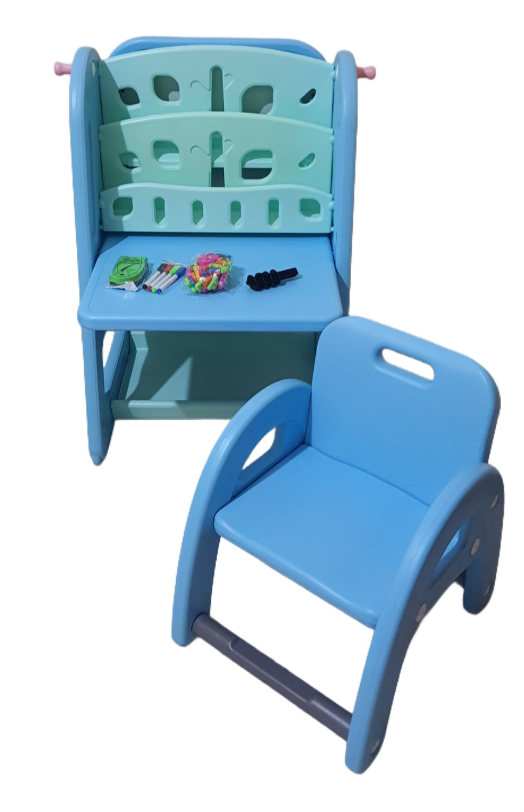 Bureau enfant avec tableau magique 3 en1 #