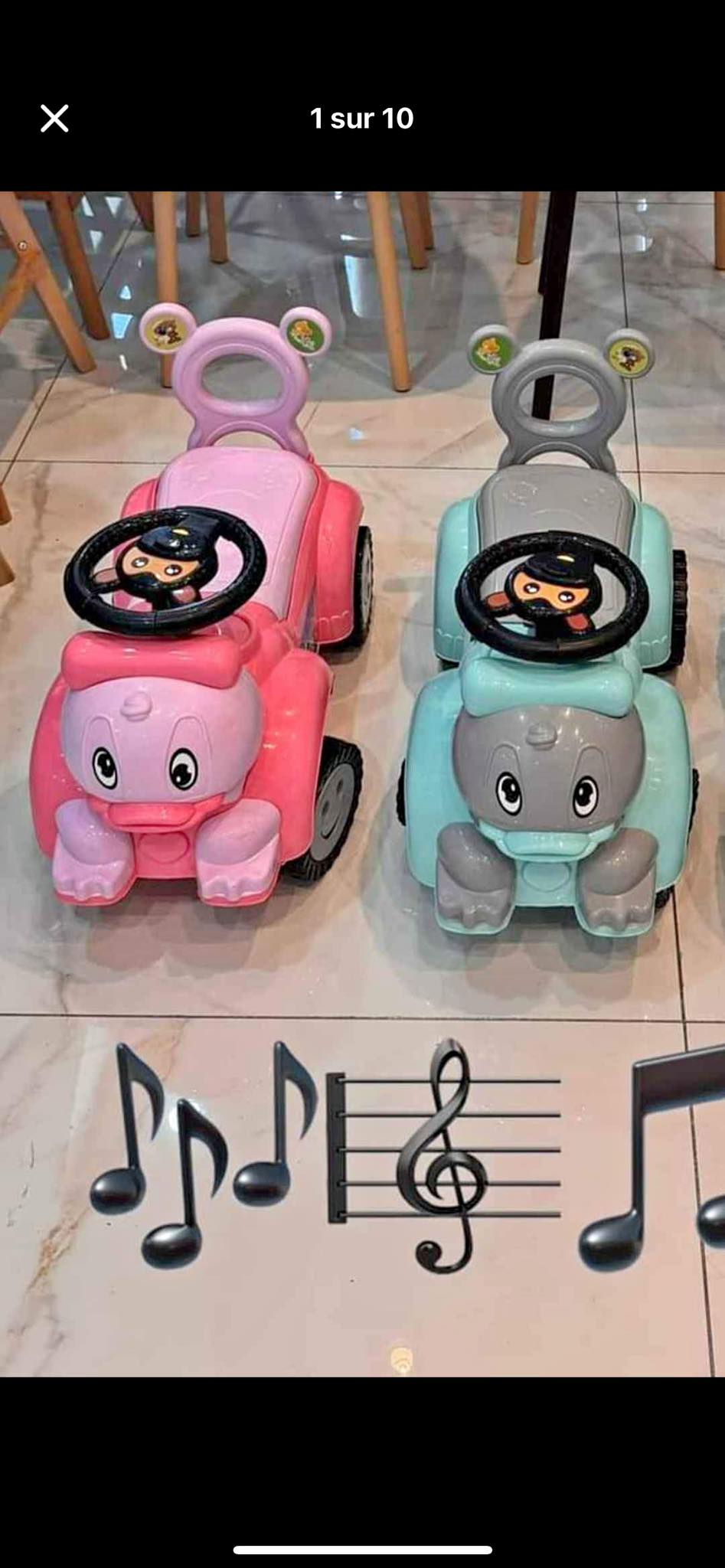Voiture enfant musical