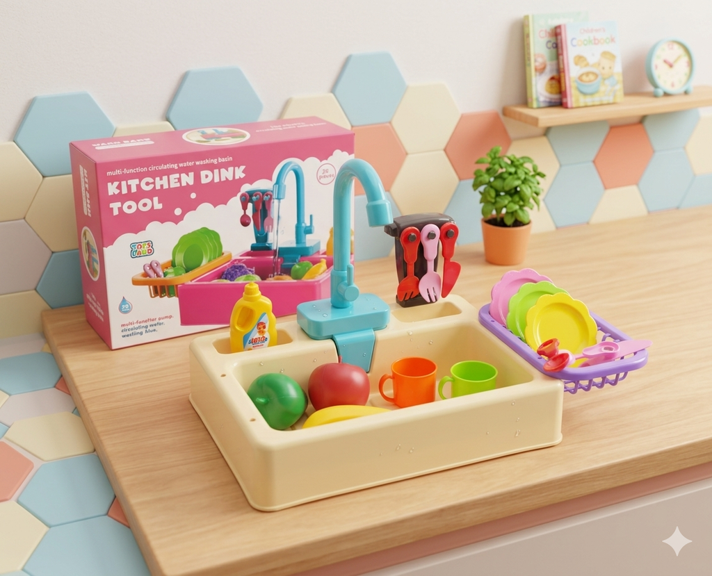 Kitchen sink toys لعبة حوض مطبخ