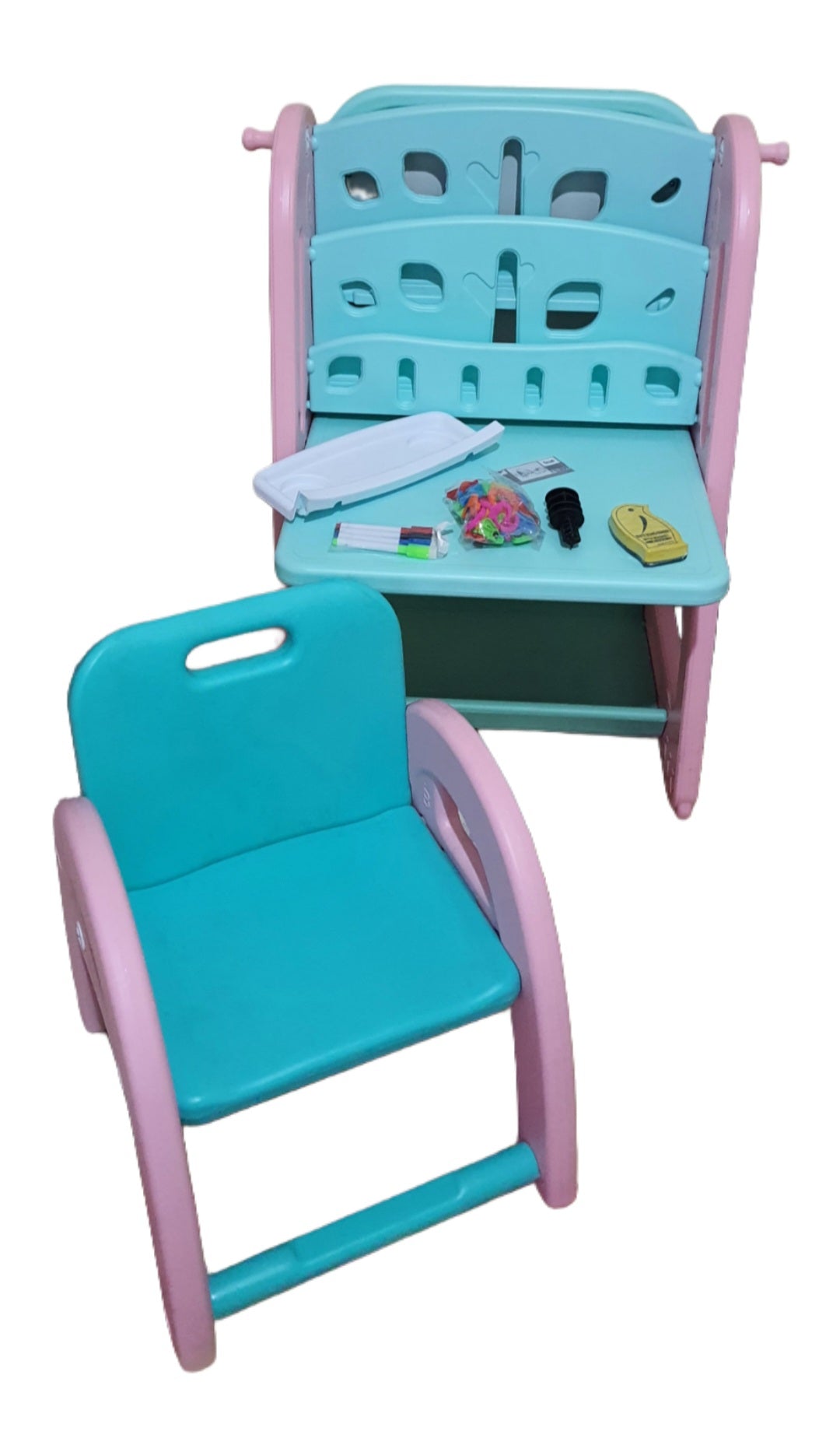 Bureau enfant avec tableau magique 3 en1 #