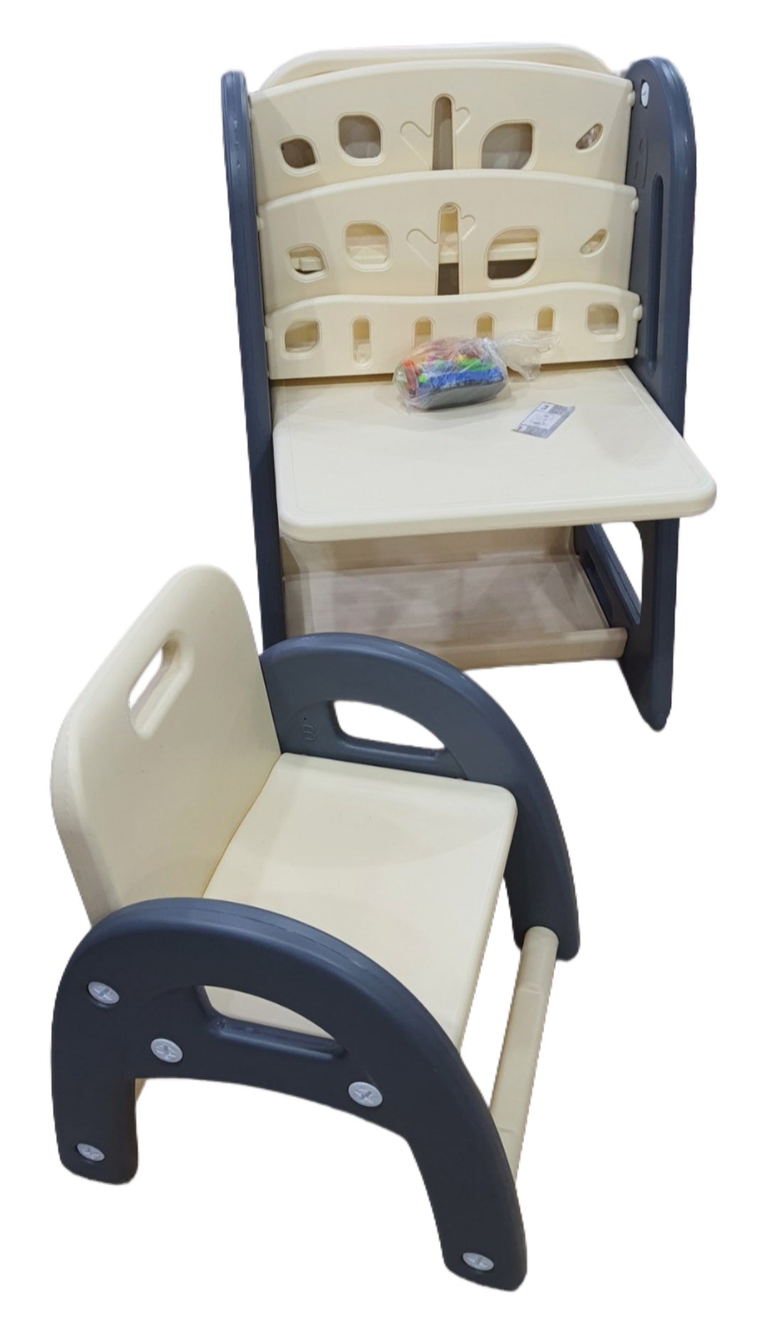Bureau enfant avec tableau magique 3 en1 #